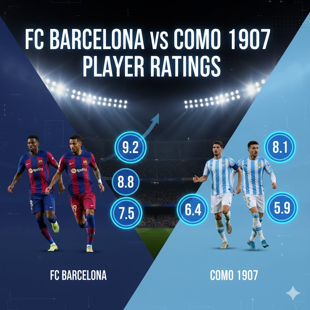 FC Barcelona vs Como 1907 Player Ratings: Full Match Review 2 FC Barcelona vs Como 1907 Player Ratings