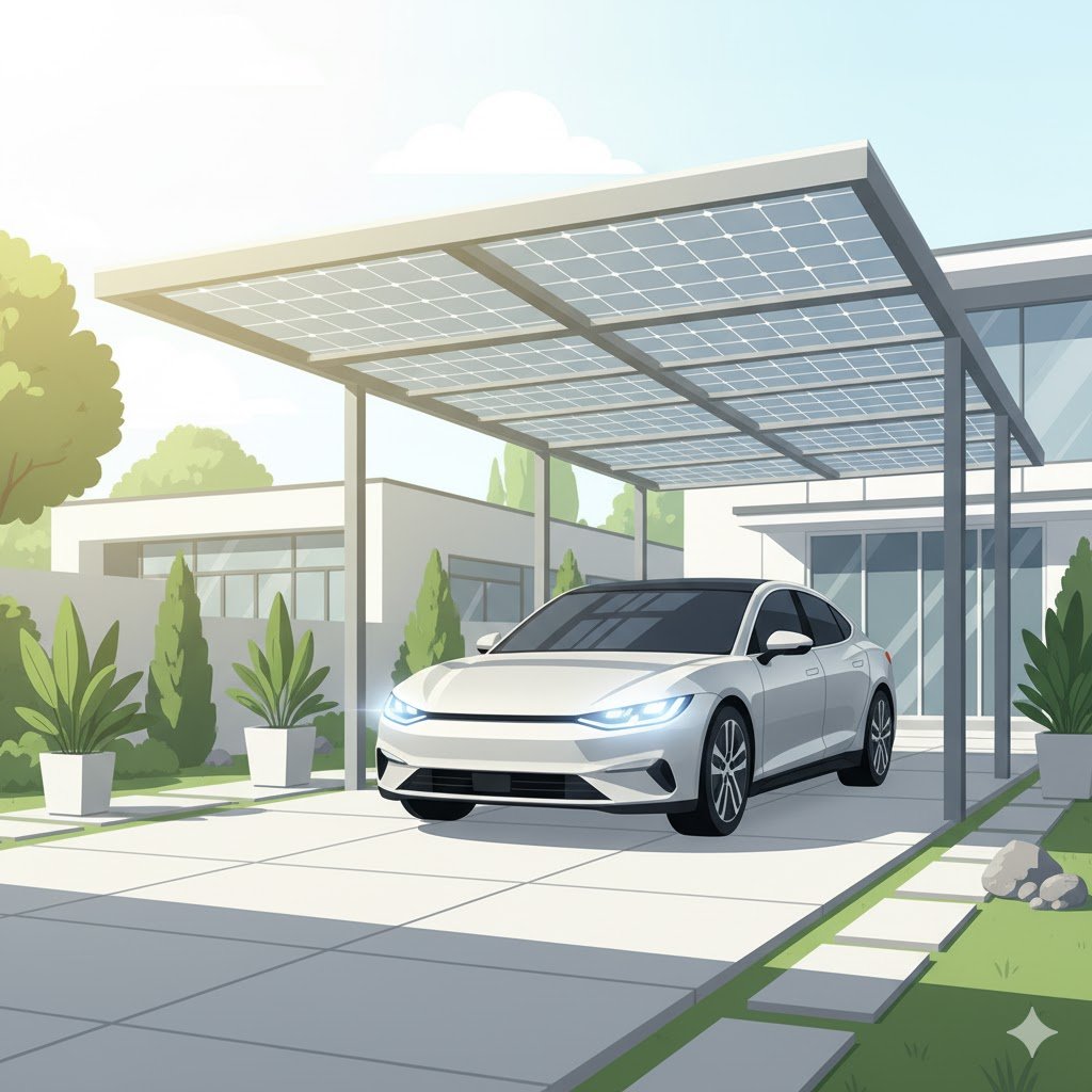 Solar Carport: Clean Energy & Smart Parking Solution 2 Solar Carport